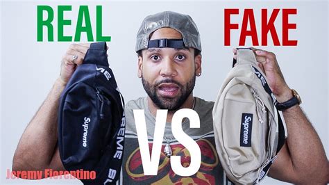 real vs fake supreme waist bag|authentic supreme vs fake clothing.